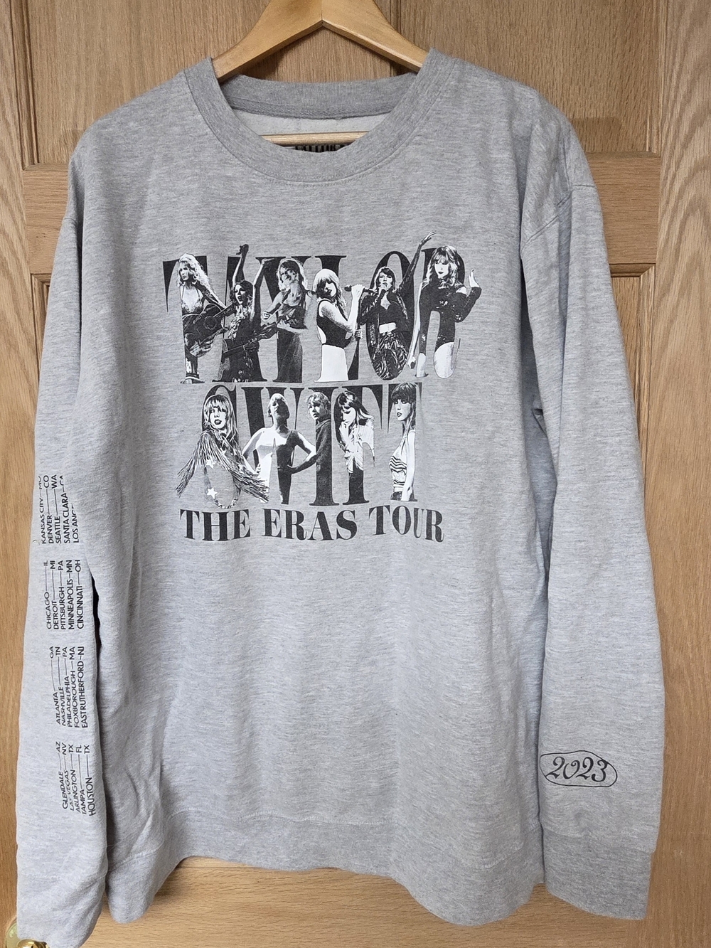Taylor Swift 'The Eras Tour' Grey‎ Crewneck Sweatshirt XXL
